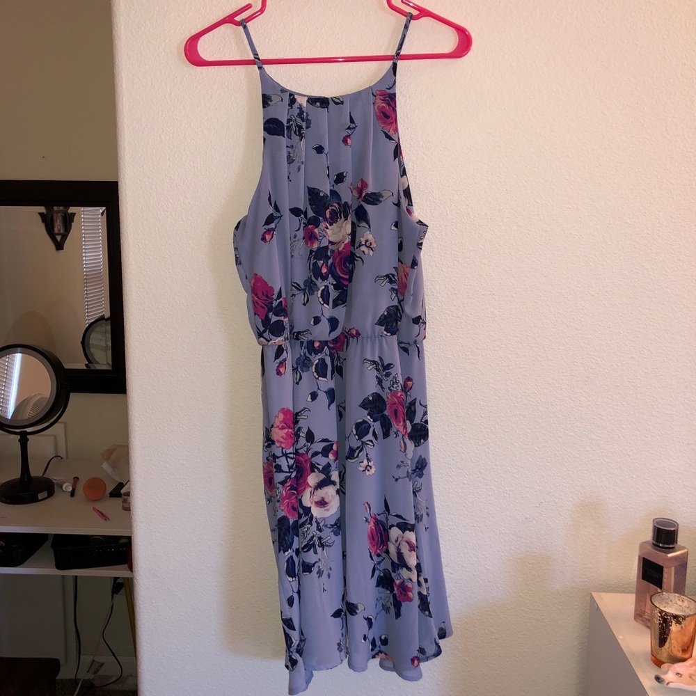 Light Blue Floral Dress
